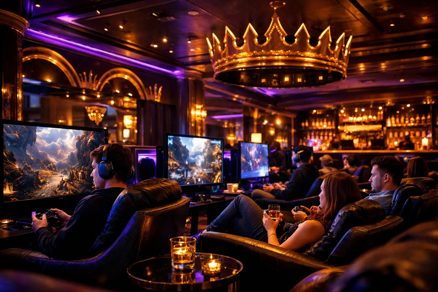 Night gaming event